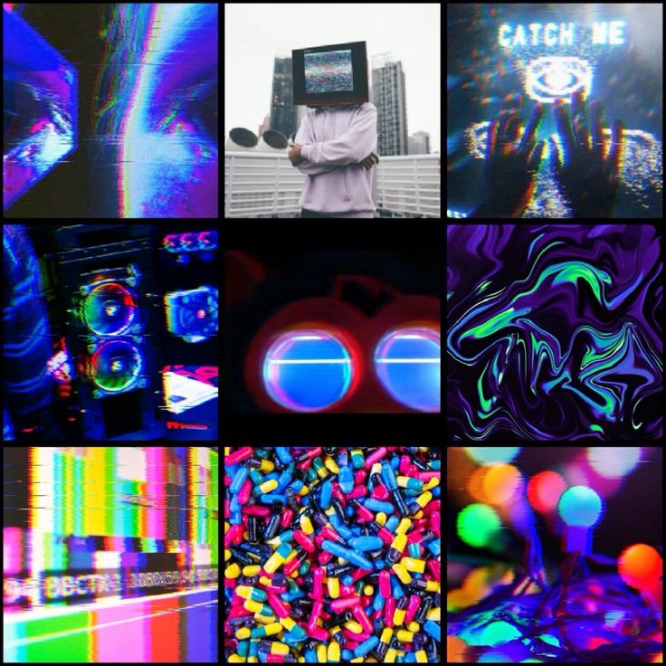 Glitch moodboard